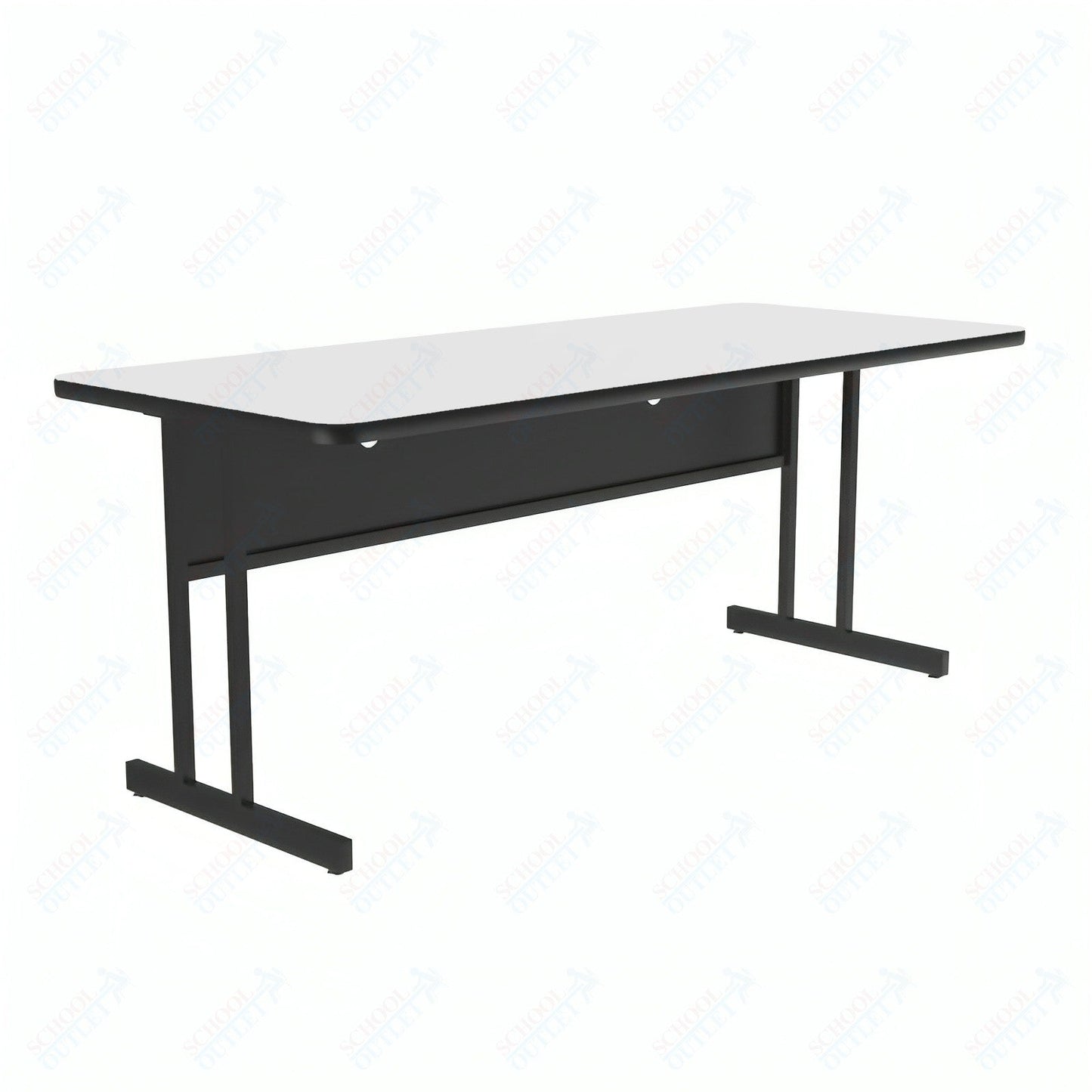 Correll High-Pressure Laminate Desk Height Workstation & Student Desk 30"W x 72"L x 29"H (WS3072-XX) - SchoolOutlet