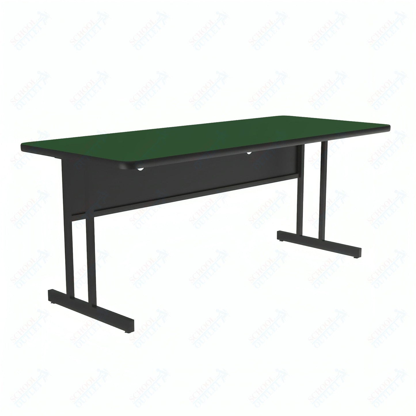 Correll High-Pressure Laminate Desk Height Workstation & Student Desk 30"W x 72"L x 29"H (WS3072-XX) - SchoolOutlet