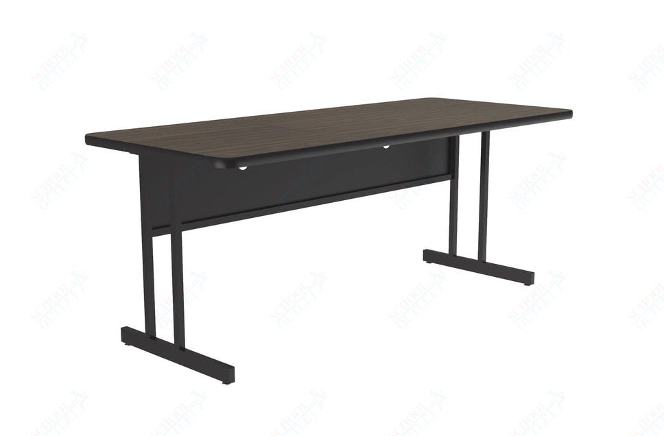 Correll Rectangular Desk Height Commercial Laminate Top Computer/Student Desks 30"W x 72"L x 29"H (COR - WS3072TF - REC - XX) - SchoolOutlet