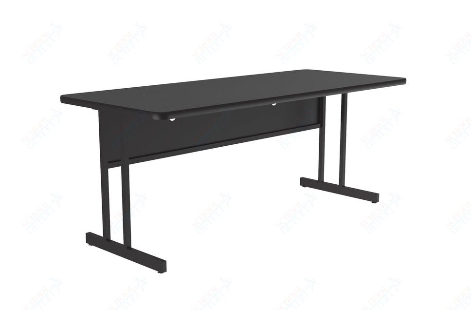 Correll Rectangular Desk Height Commercial Laminate Top Computer/Student Desks 30"W x 72"L x 29"H (COR - WS3072TF - REC - XX) - SchoolOutlet