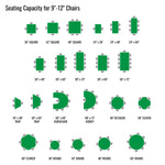 Correll Square Commercial Laminate Top Activity Tables 42