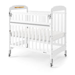Foundations - Next Gen Serenity SafeReach Side Gate Compact Crib - Clearview (Both Ends) White (FOU-2542120)