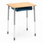 Virco ZADJ2026BOXM - ZUMA Series Student Desk, Hard Plastic 20