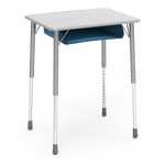 Virco ZADJ2026BOXM - ZUMA Series Student Desk, Hard Plastic 20