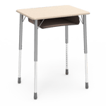 Virco ZADJ2026BOXM - ZUMA Series Student Desk, Hard Plastic 20