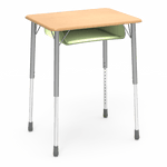 Virco ZADJ2026BOXM - ZUMA Series Student Desk, Hard Plastic 20