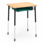 Virco ZADJ2026BOXM - ZUMA Series Student Desk, Hard Plastic 20