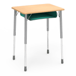 Virco ZADJ2026BOXM - ZUMA Series Student Desk, Hard Plastic 20