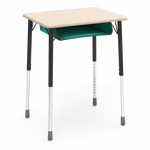 Virco ZADJ2026BOXM - ZUMA Series Student Desk, Hard Plastic 20