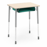Virco ZADJ2026BOXM - ZUMA Series Student Desk, Hard Plastic 20