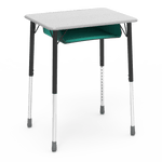 Virco ZADJ2026BOXM - ZUMA Series Student Desk, Hard Plastic 20