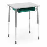 Virco ZADJ2026BOXM - ZUMA Series Student Desk, Hard Plastic 20