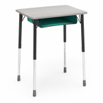 Virco ZADJ2026BOXM - ZUMA Series Student Desk, Hard Plastic 20