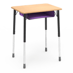 Virco ZADJ2026BOXM - ZUMA Series Student Desk, Hard Plastic 20