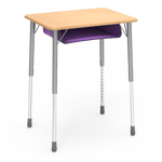 Virco ZADJ2026BOXM - ZUMA Series Student Desk, Hard Plastic 20