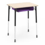 Virco ZADJ2026BOXM - ZUMA Series Student Desk, Hard Plastic 20