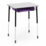 Virco ZADJ2026BOXM - ZUMA Series Student Desk, Hard Plastic 20