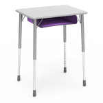 Virco ZADJ2026BOXM - ZUMA Series Student Desk, Hard Plastic 20