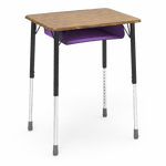 Virco ZADJ2026BOXM - ZUMA Series Student Desk, Hard Plastic 20