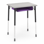 Virco ZADJ2026BOXM - ZUMA Series Student Desk, Hard Plastic 20