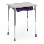 Virco ZADJ2026BOXM - ZUMA Series Student Desk, Hard Plastic 20