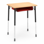 Virco ZADJ2026BOXM - ZUMA Series Student Desk, Hard Plastic 20