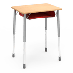 Virco ZADJ2026BOXM - ZUMA Series Student Desk, Hard Plastic 20