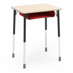 Virco ZADJ2026BOXM - ZUMA Series Student Desk, Hard Plastic 20