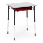 Virco ZADJ2026BOXM - ZUMA Series Student Desk, Hard Plastic 20