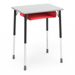 Virco ZADJ2026BOXM - ZUMA Series Student Desk, Hard Plastic 20