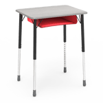 Virco ZADJ2026BOXM - ZUMA Series Student Desk, Hard Plastic 20