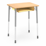 Virco ZADJ2026BOXM - ZUMA Series Student Desk, Hard Plastic 20