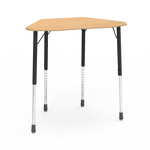 Virco ZHEXM - ZUMA Series Student Desk, Collaborative Shape Hard Plastic Top for 6-Desk Hexagonal Grouping, 22