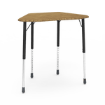 Virco ZHEXM - ZUMA Series Student Desk, Collaborative Shape Hard Plastic Top for 6-Desk Hexagonal Grouping, 22