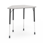 Virco ZHEXM - ZUMA Series Student Desk, Collaborative Shape Hard Plastic Top for 6-Desk Hexagonal Grouping, 22