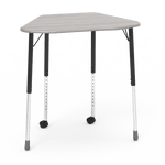 Virco ZHEXM - ZUMA Series Student Desk, Collaborative Shape Hard Plastic Top for 6-Desk Hexagonal Grouping, 22