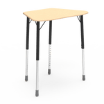 Virco ZOCTM - ZUMA Series Student Desk, Collaborative Shape Hard Plastic Top for 8-Desk Octagonal Grouping, 22