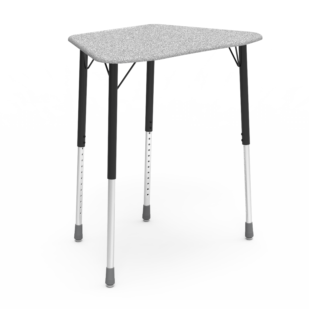 Virco ZOCTM - ZUMA Series Student Desk, Collaborative Shape Hard Plastic Top for 8-Desk Octagonal Grouping, 22"-34"H Adjustable Height