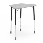 Virco ZOCTM - ZUMA Series Student Desk, Collaborative Shape Hard Plastic Top for 8-Desk Octagonal Grouping, 22