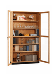 Diversified Woodcrafts Tall Glazed Double Doors Storage Cabinet 48
