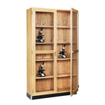 Diversified Spaces Wood Clear Door With Microscope Storage Cabinet 36