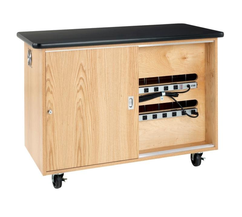 Diversified Woodcrafts 20 Unit Mobile Laptop Recharging Station (DIV - 5301K) - SchoolOutlet