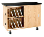 Diversified Woodcrafts 20 Unit Mobile Laptop Recharging Station (DIV - 5301K) - SchoolOutlet