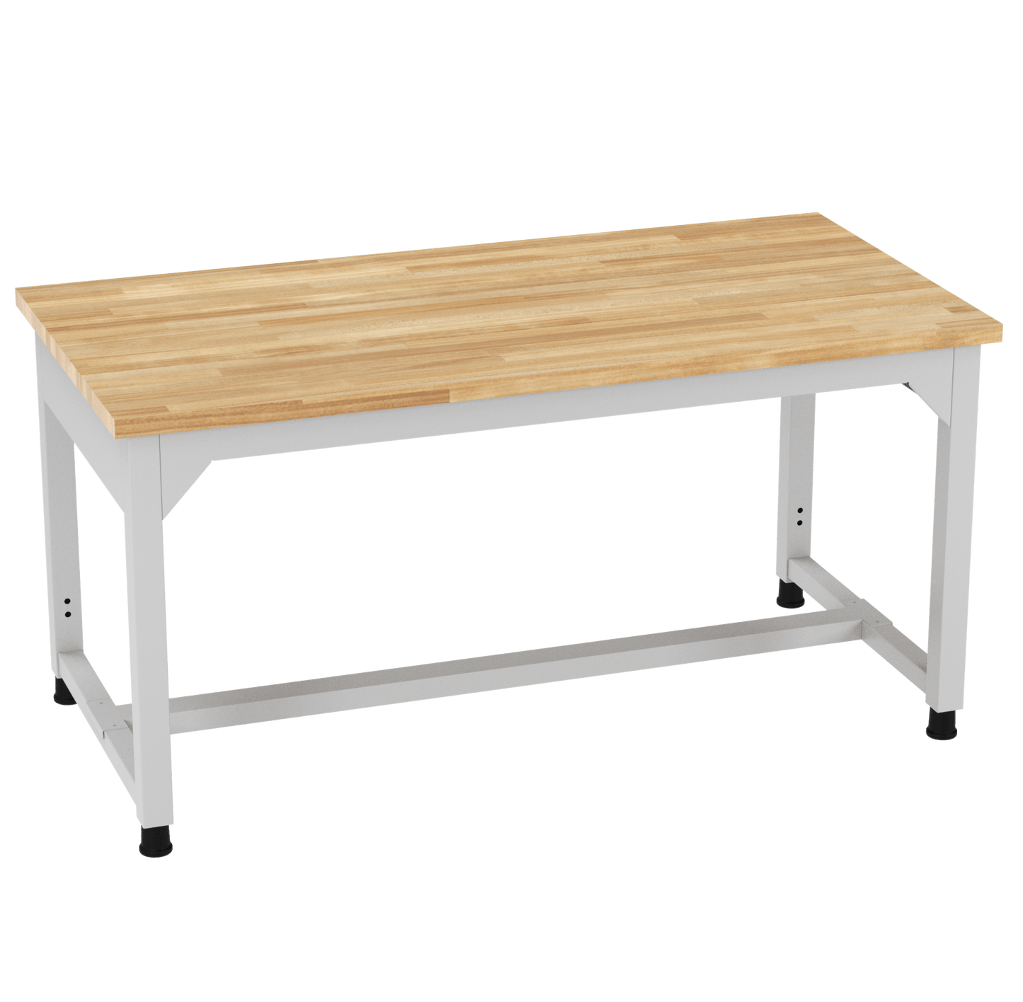 Diversified Woodcrafts Heavy - Duty Adjustable Height Solid Maple Workbench 60"W x 30"L x 25.5" - 35.5"H (DIV - AMS60305X) - SchoolOutlet