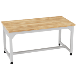 Diversified Woodcrafts Heavy-Duty Adjustable Height Solid Maple Workbench 60"W x 30"L x 25.5"- 35.5"H (DIV-AMS60305X)