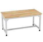 Diversified Woodcrafts Heavy - Duty Adjustable Height Solid Maple Workbench 60