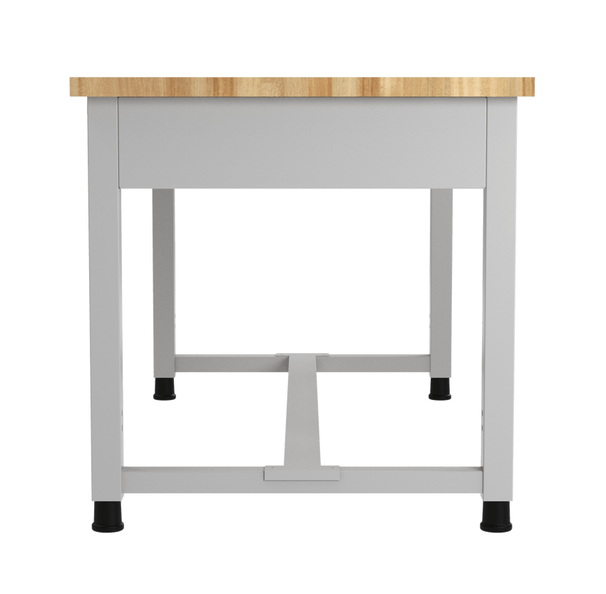 Diversified Woodcrafts Heavy - Duty Adjustable Height Solid Maple Workbench 60"W x 30"L x 25.5" - 35.5"H (DIV - AMS60305X) - SchoolOutlet