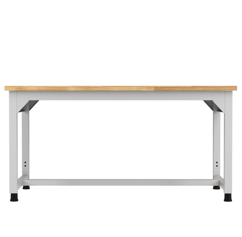 Diversified Woodcrafts Heavy - Duty Adjustable Height Solid Maple Workbench 60"W x 30"L x 25.5" - 35.5"H (DIV - AMS60305X) - SchoolOutlet