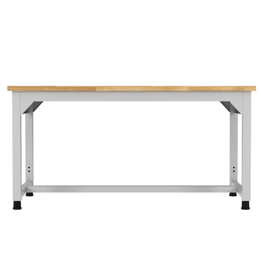 Diversified Woodcrafts Heavy - Duty Adjustable Height Solid Maple Workbench 60"W x 30"L x 25.5" - 35.5"H (DIV - AMS60305X) - SchoolOutlet