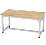 Diversified Woodcrafts Heavy - Duty Adjustable Height Solid Maple Workbench 60